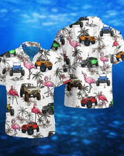 Jeep Flamingo Hawaiian Shirt