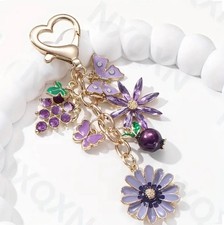 Purple Butterfly Keychain, Key