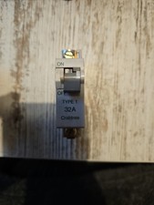 Crabtree SB6000 32A Single Pole Breaker NOS