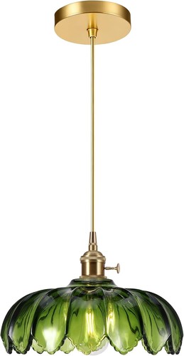 Vintage pendant light shade - vintage,