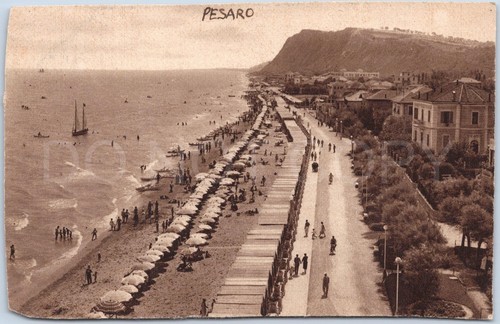 Pesaro vintage postcard - postcard, italy