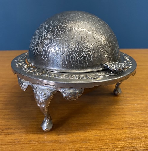 Vintage silver plated roll - plated, top