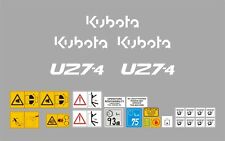 Kubota U27-4 Mini Digger Decal