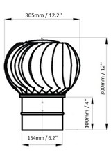 CHIMNEY SPINNER COWL Stainless