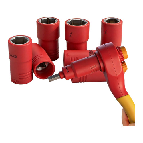 Insulated socket wrench - 3/8,