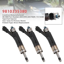 3Pcs Fuel Injector For Peugeot