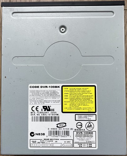 Pioneer dvr 109bk internal - pc,