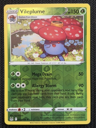 Vileplume 003 196 swsh11 lost - 003/196,