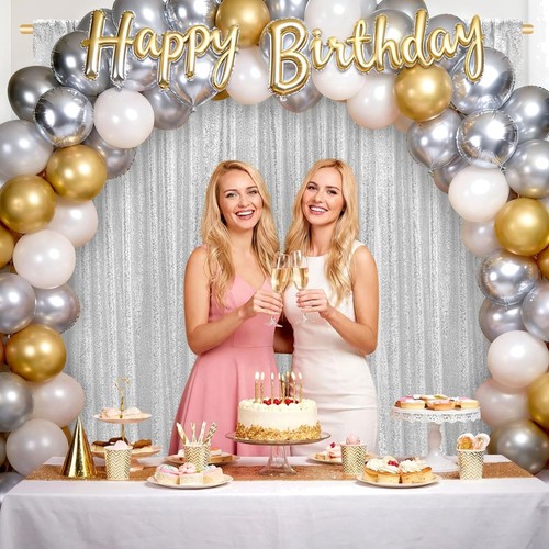 Silver sequin backdrop - sequin,