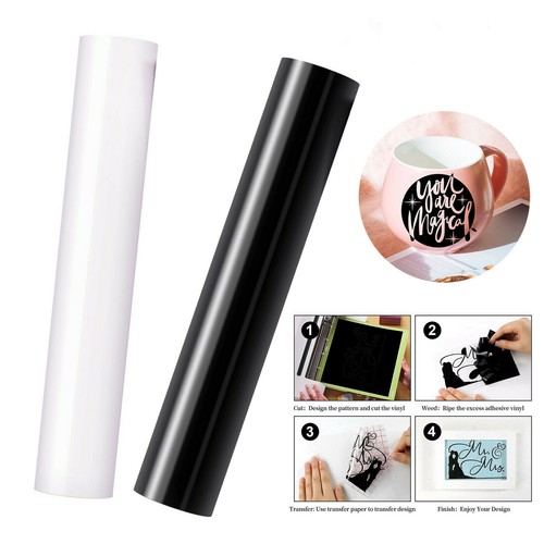 White black vinyl sign making - white&black,