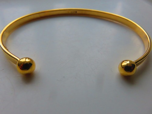 Gold torque bangle carat - gold, 9