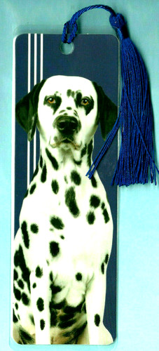 Dalmatian dog bookmark black - dog,