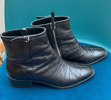 Zara Black Ankle Boots Size 5