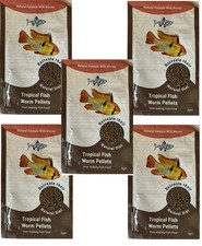 Fish Science Aquarium Worm Pellets Tropical Fish Food Bloodworm Earthworm 25g