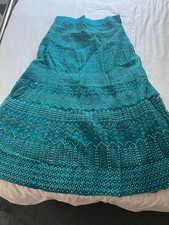 Blue ankle length custom made