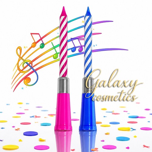 Musical candle cake topper - musical,