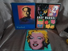 3 x ANDY WARHOL Books Loads of Classic Pop Art Pictures Hardback Books