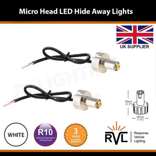 White flashing led hide away - flashing,