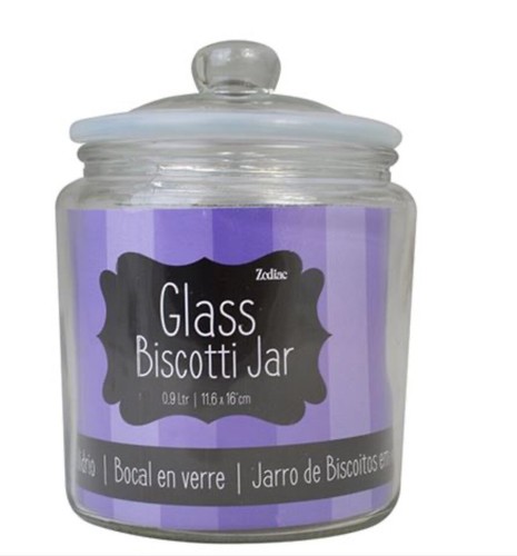 Biscotti jar glass - biscotti,