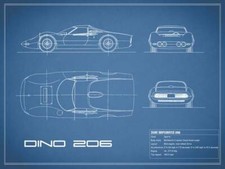 Poster - Ferrari Dino 206