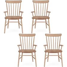 Neptune Wardley Natural Oak Carver Chair - Set of 4 (Showroom Models)