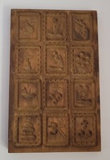 Vintage Wood Butter Pat Mold