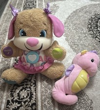 Fisher-Price Laugh and Learn Puppy AND Fisher Price Soothe And Glow Sea Horse