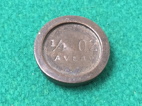 Vintage solid brass avery 4 - vintage, 1/4