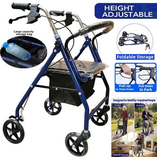 Foldable lightweight rollator - foldable,