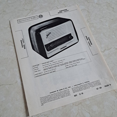 Telefunken photofact folder - photofact,