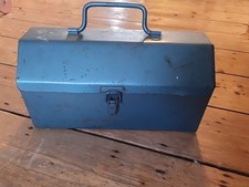 Vintage Metal Tool Box Dutch Barn Style