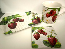 Strawberry design Mug, Coaster