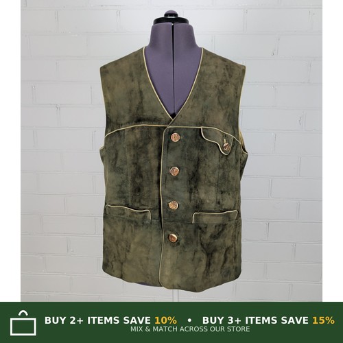 Meindl suede leather waistcoat - meindl,