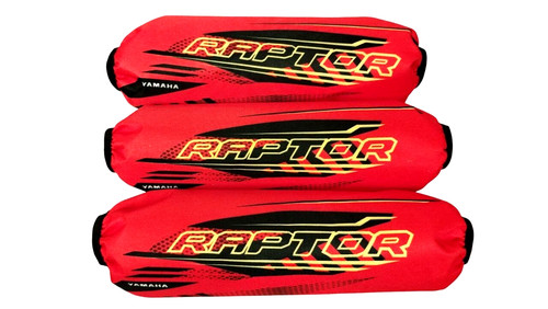Red shock covers yamaha - yamaha, raptor