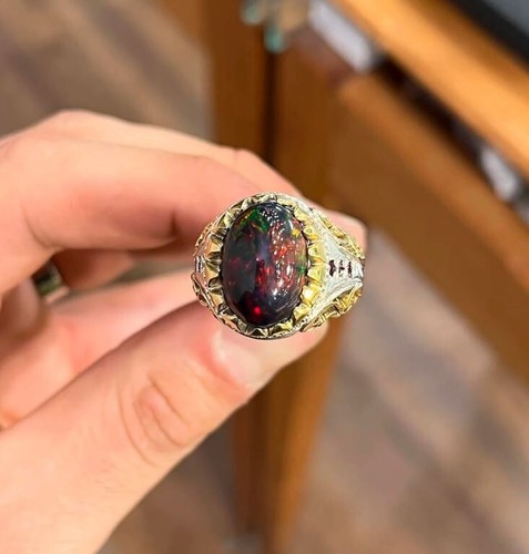 Genuine black opal - genuine,