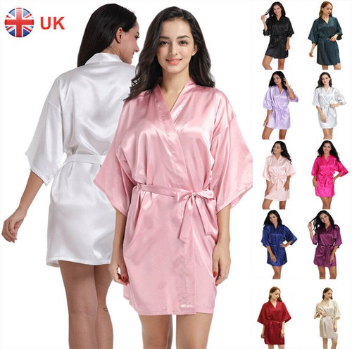 Satin robe wedding bride - satin,