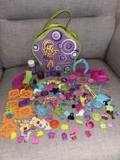 Vintage Polly pocket bundle clothes, hats, shoes, bag accessories playset 90s