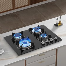 4 Burners Gas Hob 60cm Black
