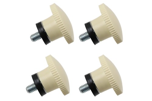 Knurled screw set - knurled, (beige)