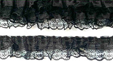 50MM Double Gathered Lace Trim