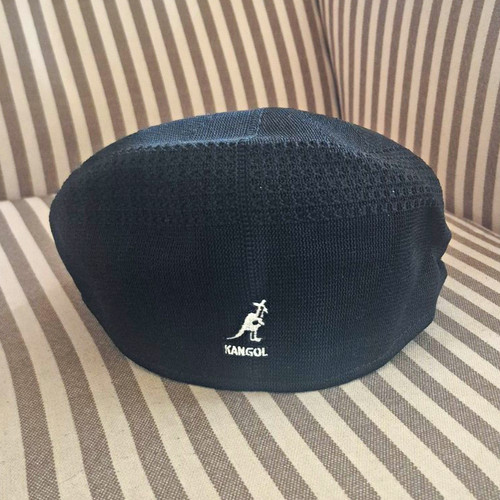 Kangol black knit flat cap - kangol,