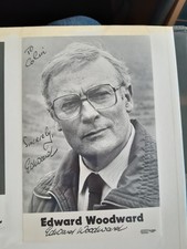 Edward Woodward Signed Photo
