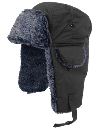 Mens trapper hat winter black - winter,