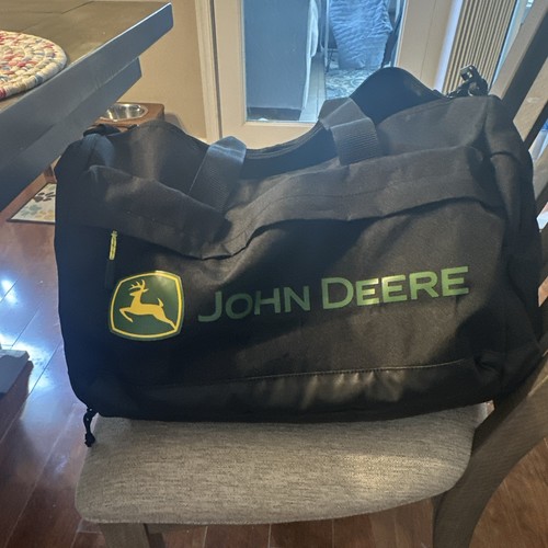 John deere black duffel gym - john,