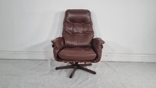 Vintage Gote Mobler Nassjo armchair in brown leather