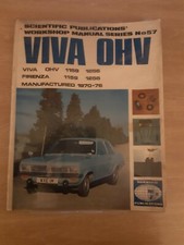 VAUXHALL VIVA/FIRENZA HB OHV 1970-76 Scientific Publications Workshop Manual