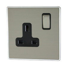 Screwless Brushed Steel