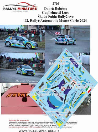 Decals ref 2707 skoda - 1/43,