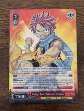 Weiss Schwarz Fairy Tail Fairy Tail Wizard Natsu sp signed 