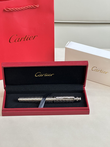Cartier silver ballpoint - , pen